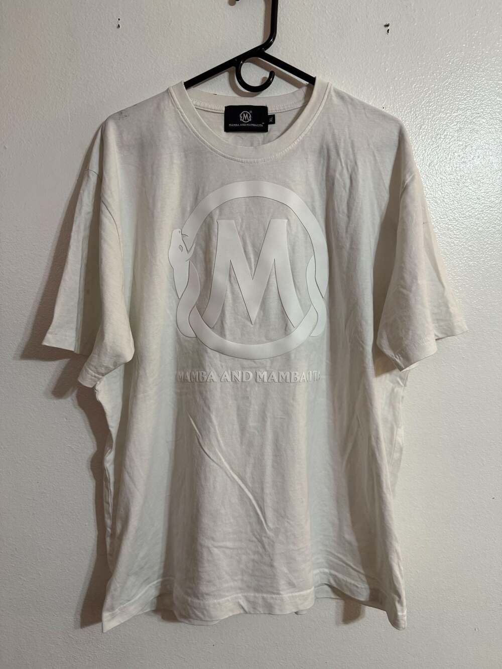 Mamba and Mambacita Kobe Bryant White Commemorative T-Shirt Size XL